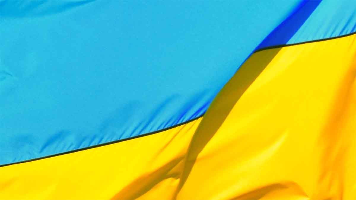 Tightly cropped Ukranian flag