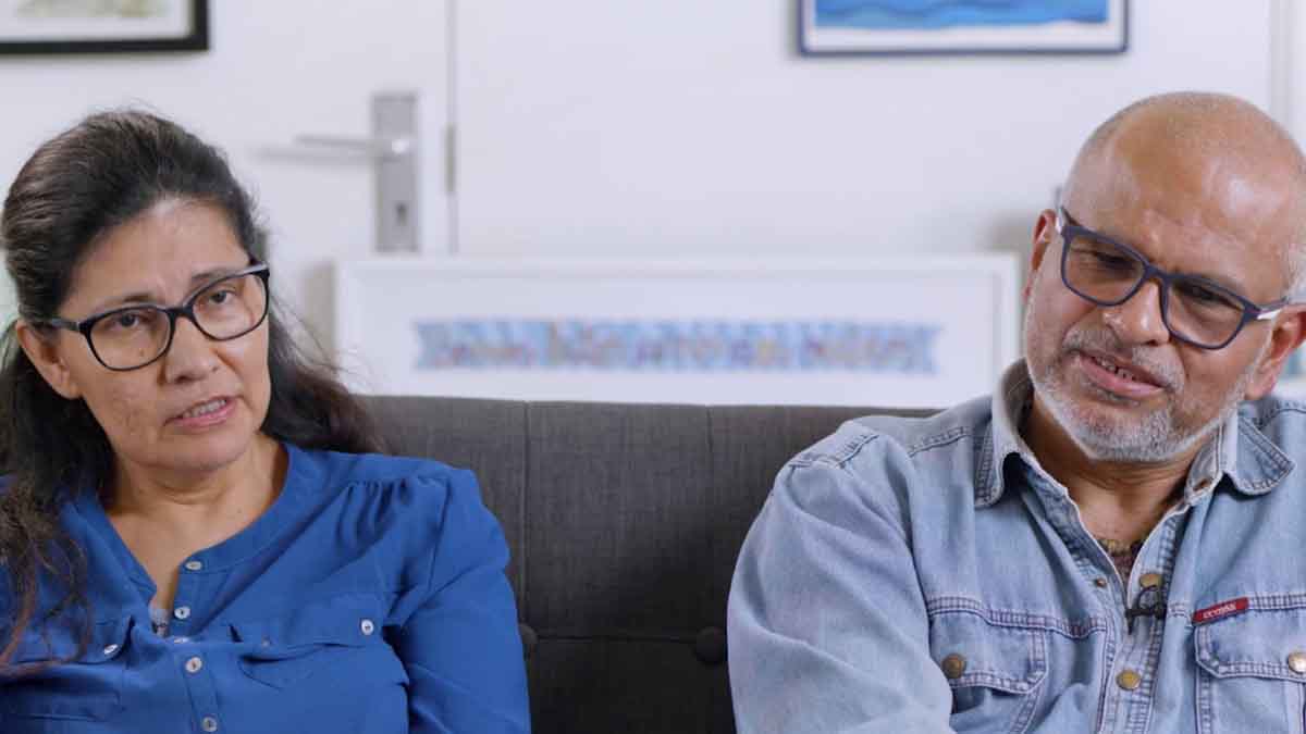 Still from the video showing two of the interviewees