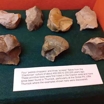 A collection of Stone Age tools